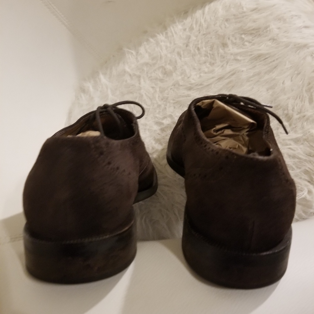 Sutor Montelassi mens suede shoes, Brown, US10